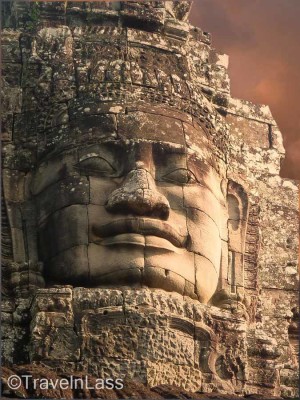 Angkor Wat, Cambodia Smiling Faces through Centuries