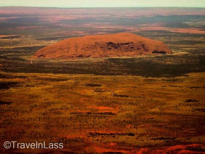 Arial view of Uluru / Ayers Rock, Australia