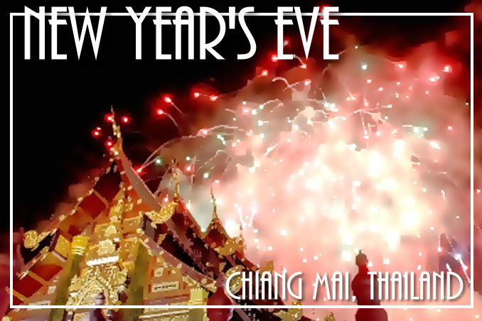 Foto Flip Friday Sample Chian Mai New Years Eve Postcard photo Front, June 2014 Theme: Celebrations