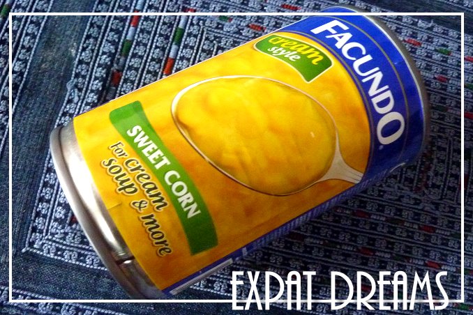 Foto Flip Friday Postcard Front August 2014 Theme: Yellow - Canned Cream Corn