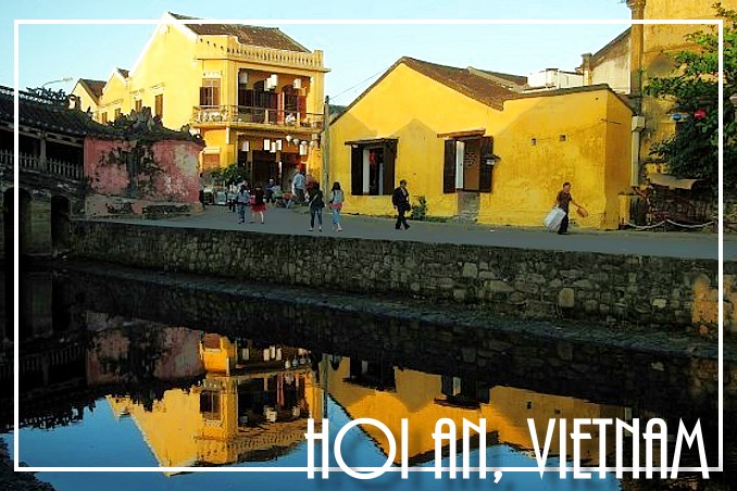 Foto Flip Friday Postcard Front August 2014 Theme: Yellow - FourLetterNerd, Hoi An, Vietnam