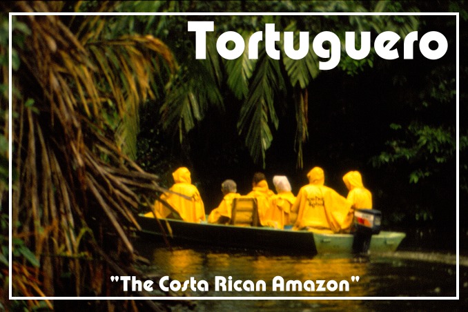 Foto Flip Friday Postcard Front August 2014 Theme: Yellow - My 'office' Tortuguero, Costa Rica