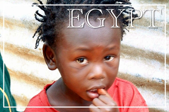 Foto Flip Friday Postcard Front September 2014 Theme: Children of the World - Egyptian Child in Red Postcard Front