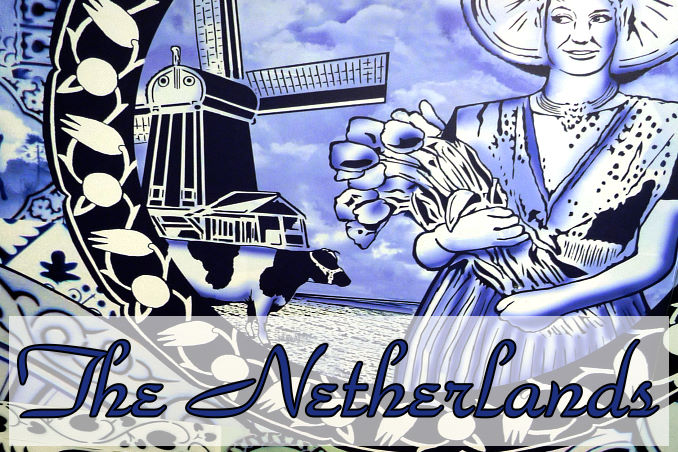 Foto Flip Friday October 2014 Theme: Blue - The Netherlands Delft Blue Porcelain Postcard photo Front