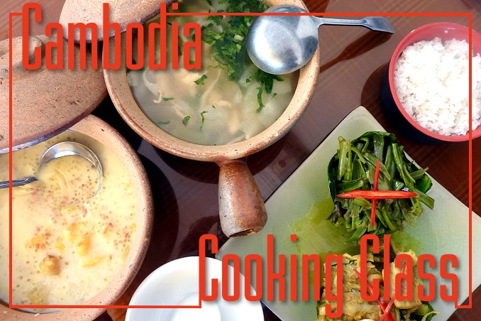 Foto Flip Friday November 2014 Theme: Travel Eats - Cambodia Khmer Cooking Class Postcard Front