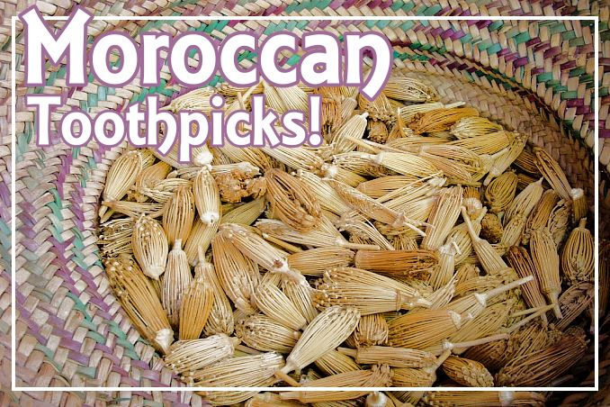 Foto Flip Friday November 2014 Theme: Travel Eats - Morocco Toothpicks Postcard Front
