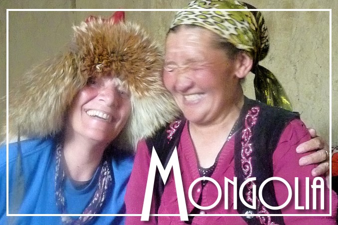 Foto Flip Friday October 2014 Theme: Faces - Mongolian Giggles Postcard photo Front