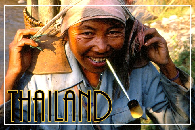 Foto Flip Friday October 2014 Theme: Faces - Smiling Lass, Thailand Postcard photo Front