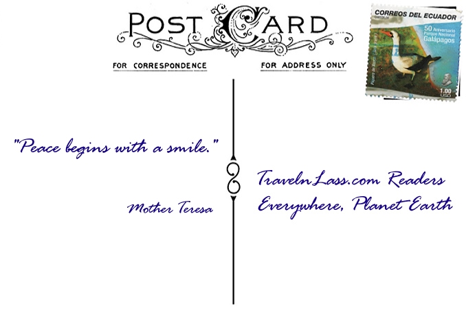 Foto Flip Friday October 2014 Theme: Faces - Two Smiling Lasses, Sapa, Vietnam Postcard photo Back