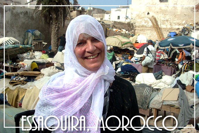 Foto Flip Friday February 2015 Theme: Essaouira, Morocco Flea Market Postcard photo Front