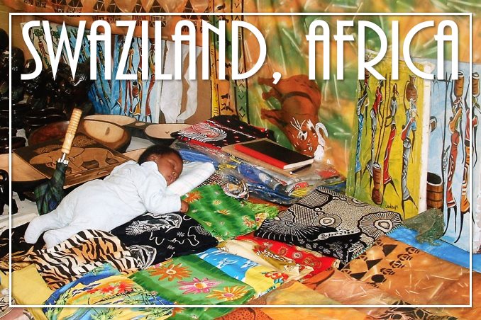 Foto Flip Friday February 2015 Theme: Markets - Swaziland, Africa Postcard photo Front