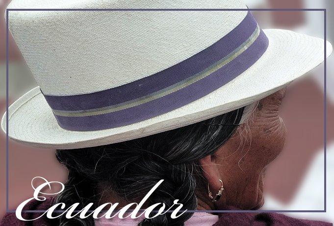 Foto Flip Friday March 2015 Theme: White - Ecuador Panama Hat Postcard photo Front