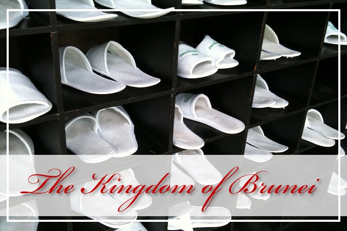 Foto Flip Friday March 2015 Theme: White - Brunei Slippers Postcard photo Front