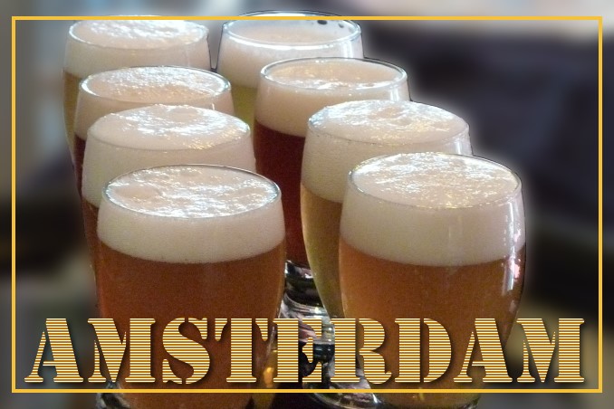 Foto Flip Friday March 2015 Theme: White - Amsterdam Brew Postcard photo Front