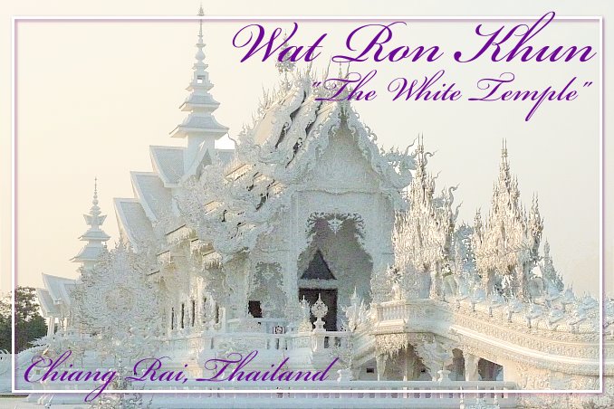 Foto Flip Friday March 2015 Theme: White - The White Temple, Chiang Rai, Thailand Postcard photo Front