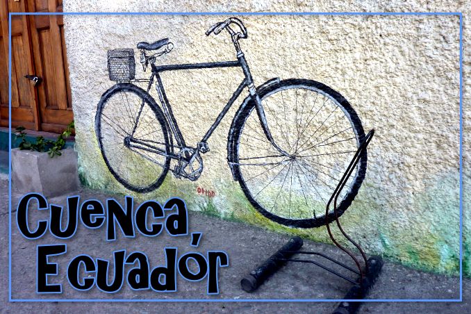 Foto Flip Friday May 2015 Theme: Cuenca Street Art Bicycle Rack Postcard photo Front