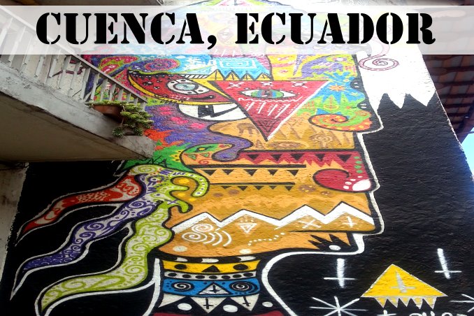 Foto Flip Friday May 2015 Theme: Cuenca Street Art Abstract Inca Man Postcard photo Front