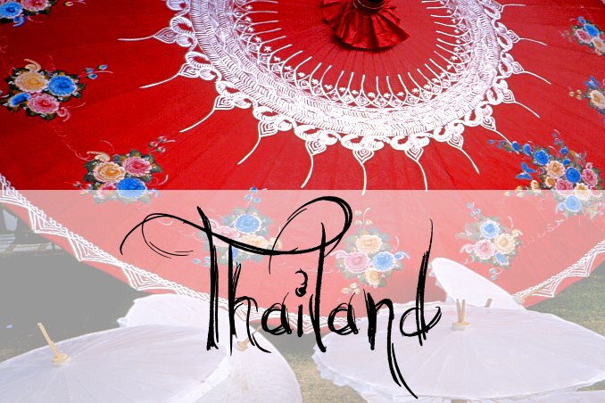 Foto Flip Friday June 2015 Theme: Red Thai Umbrellas Postcard photo Front