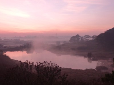 Sunrise at L'Auberge Ami in Dalat, Vietnam