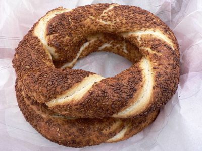 "simit" Turkish sesame bagel