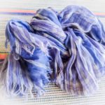 Plaid scarf souvenir of Zadar, Croatia