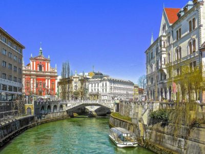 Ljubljana river view