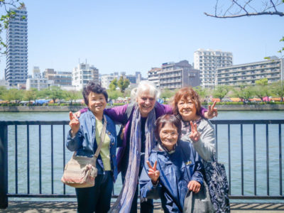 My trio of Sakura "Angels" in Osaka.