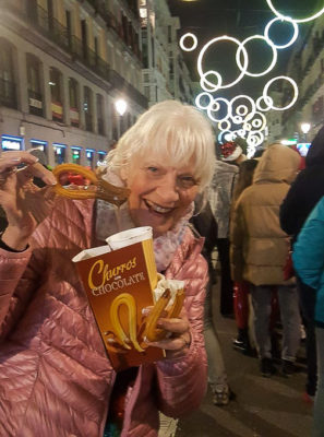 Spanish Churros and Chocolat in Madrid on New Year's Eve