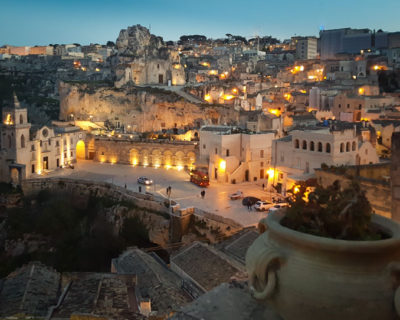 Matera, Italy by night