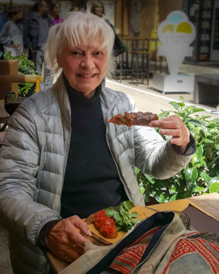 Sampling the Palermo bruschetta