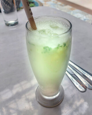 Frothy, salted Indian lassi