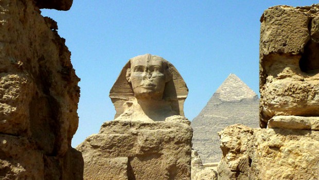 The Legendary Sphinx at Giza in Egypt