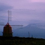 AzoresWindmill-Before678x463 (Random Photo Memory: Azore Islands Full Moon Rising)