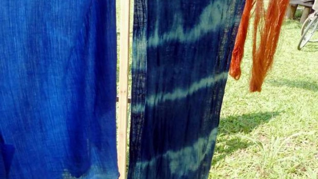 My finished natural dyed treasures