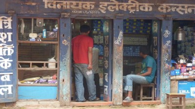 BhaktapurBlueShop678x383 (First Impressions:  Nepal)