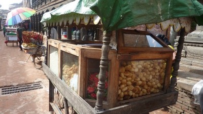 BhaktapurBreadCart678x383 (First Impressions:  Nepal)
