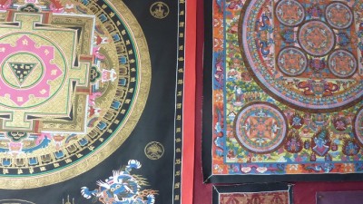 12ThangkaPaintings (Drizzly Nepal (a.k.a. All Is Not Always Rosy for We Wanderlusts))