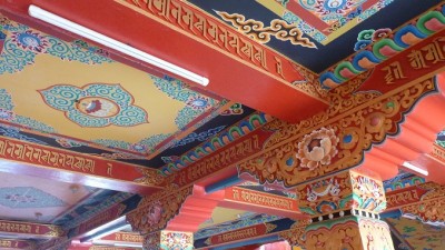monastery-ceiling (I’m BAAAAACK! (from Nepal, Borneo and Brunei))