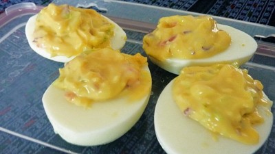 DeviledEggsSlider (Travel Tip: Nomad Boiled Eggs)