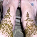 The “bracelets” lasted about 2 weeks (A Kathmandu Tattoo!)