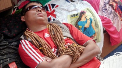 BeadVendorAsleepSlider (Catching up on Nepal:  The (almost) Final Chapter)