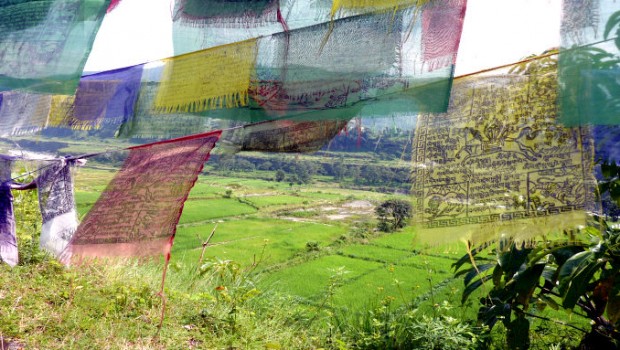 View from one of the nearby Tibetan refugee villages