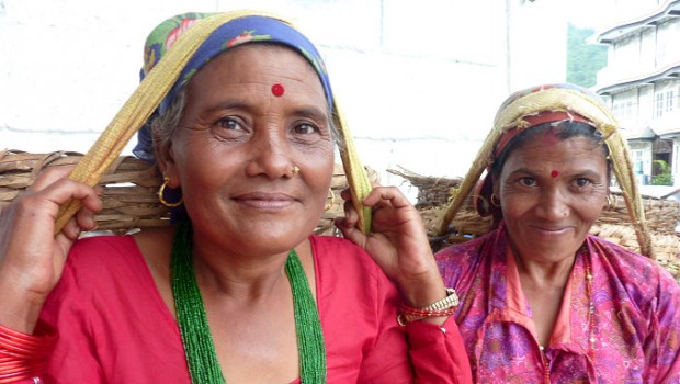 Two indigenous Tibetan lasses.