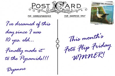 PostcardBack-EgyptSample (Foto Flip Friday: Follow Your Dreams (Submit Week 2))