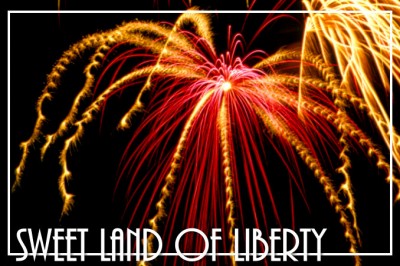 FireworksPostCardFront (Foto Flip Friday –  August Theme:  “Yellow”)