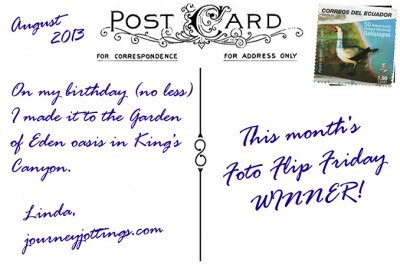 Winner-Linda-JourneyJottings-Day-4-Rim-Walk-Kings-Canyon-PostcardBack (Foto Flip Friday: Follow Your Dreams (The WINNERS!!!))