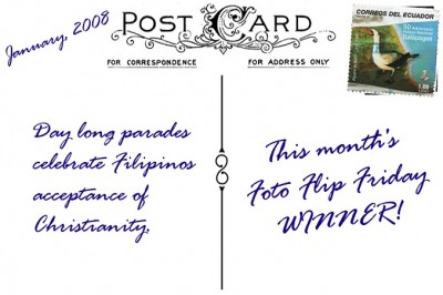 FourLetterNerdSinulogSibu2008PostcardBack (Foto Flip Friday:  Celebrations (The WINNERS!!!))