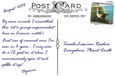 CreamedCornFFFYellowPostcardBack (Foto Flip Friday –  August Theme:  “Yellow” (Week 5))