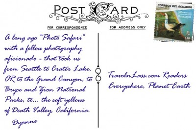 DeathValleyPostcardBack (Foto Flip Friday –  August Theme:  “Yellow” (Week 2))
