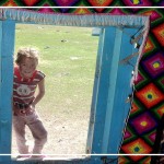 MongolianGirlGerDoorwayPostcardFront (Foto Flip Friday –  September Theme:  “Children of the World” (Week 3))
